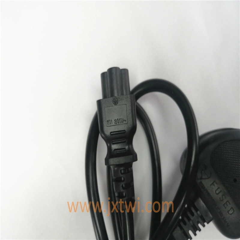 10A 300VAC with Fuse Cable 3 Pin AC Power Cord with Female Power Cord Ends for Computer Laptop Power Cord